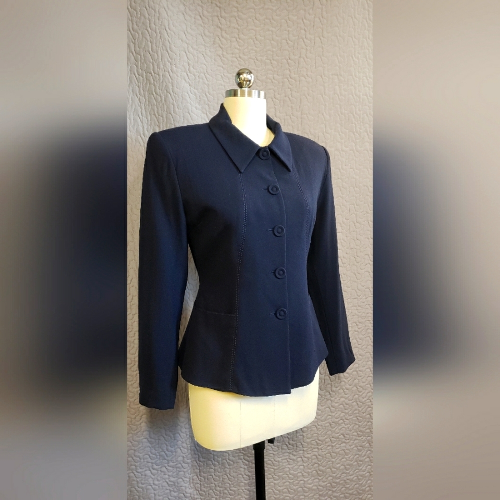 bebe Navy Wool Blazer